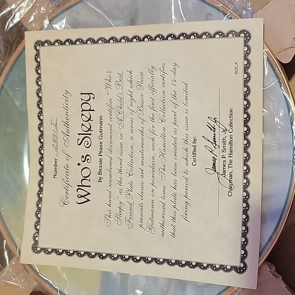 Hamilton Collection "Who's Sleepy" - Picture 5 of 5